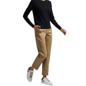 G/Fore | Women’s Italian Cotton Twill Tapered Pants in Dune Size 2 NWT